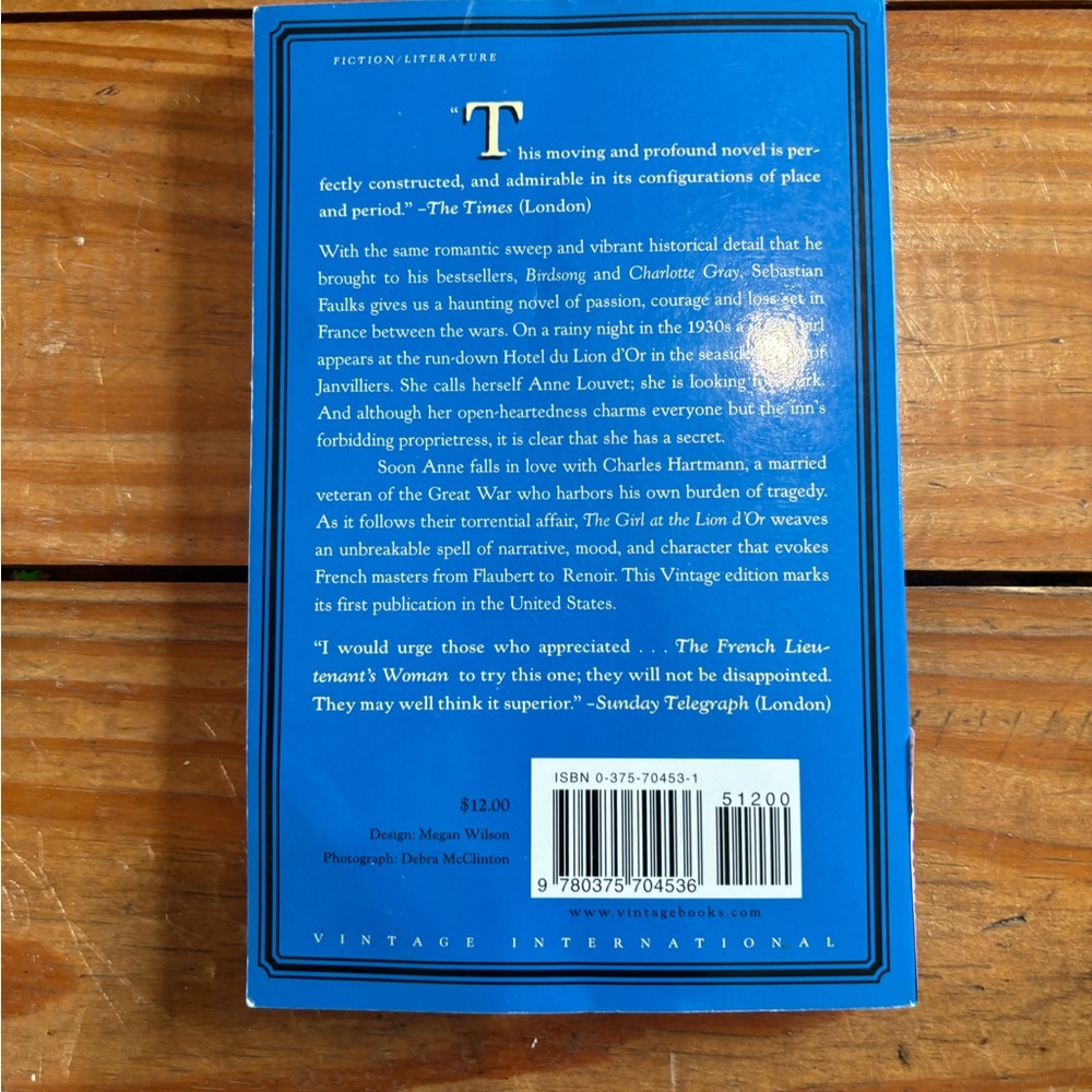 (48) THE GIRL AT THE LION D’OR BOOK - Picture 3 of 14
